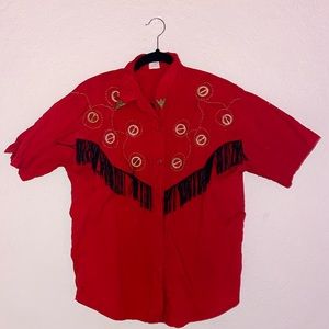Western tassel deco shirt